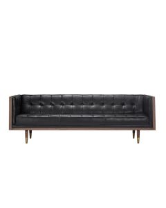 Woodrow Box 87" Leather Sofa