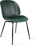 Beetle Style Dining Chair - Bottle Green Velvet