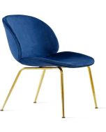 Beetle Style Dining Chair - Full Upholstered Velvet
